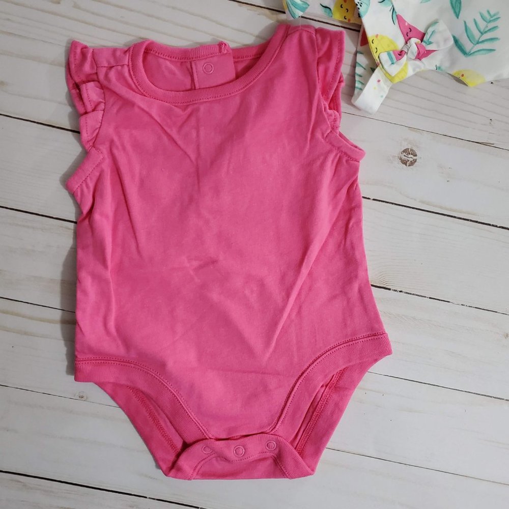 Gymboree Girls Pineapple Fruit Romper Set NWT - Picture 4 of 7